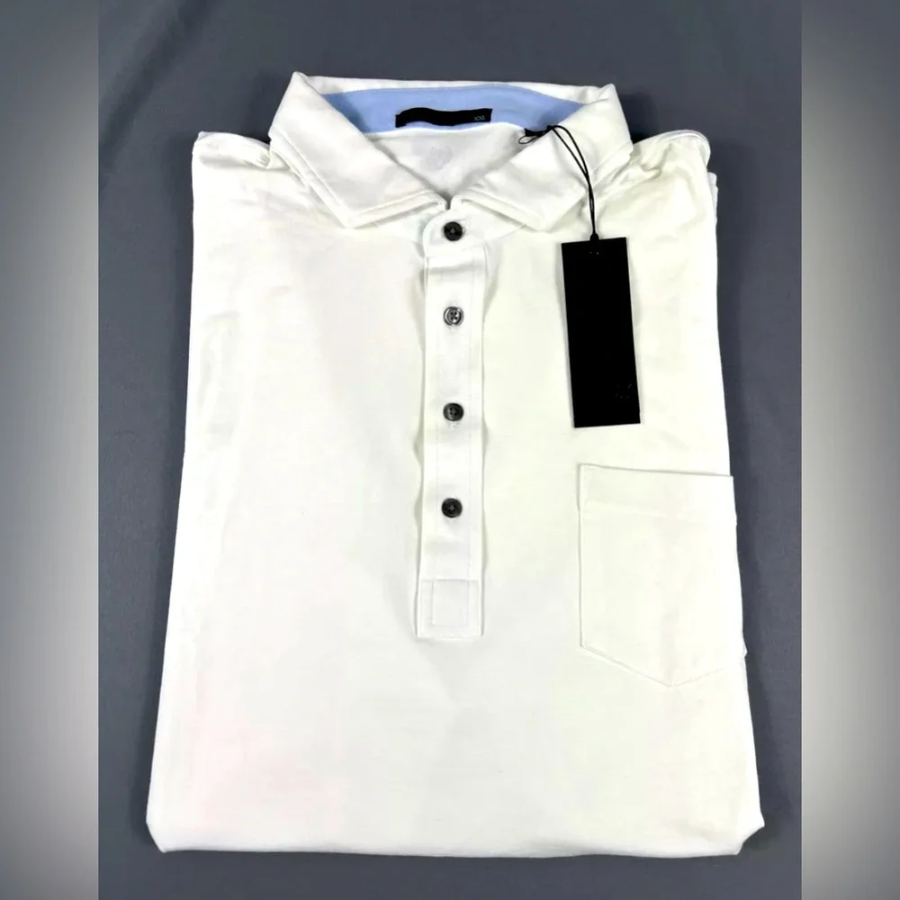 Greyson Golf Shirt Polo Apache II XXL White Cotton Modal Spandex